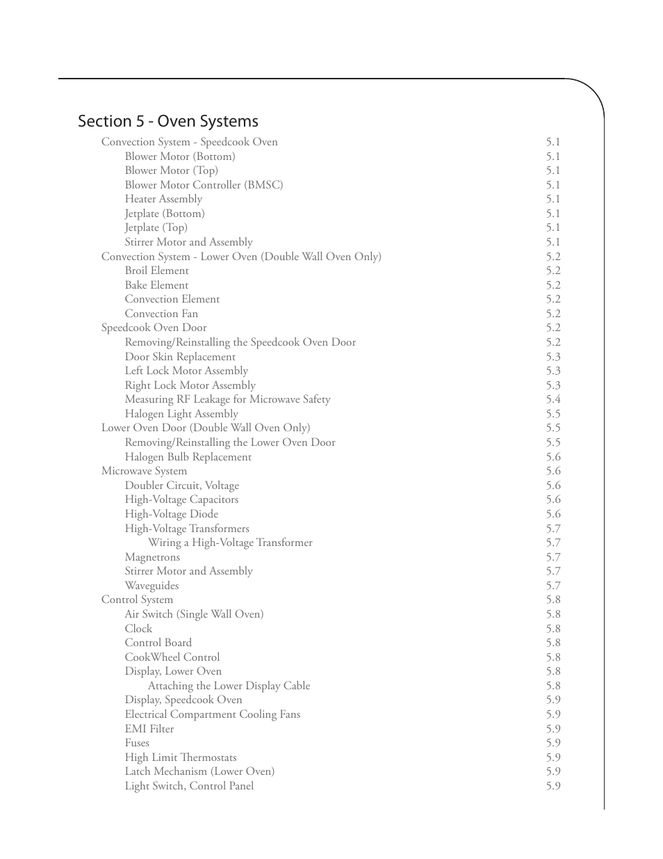 TurboChef Technologies Residential Single and Double Wall Oven User Manual | Page 7 / 124