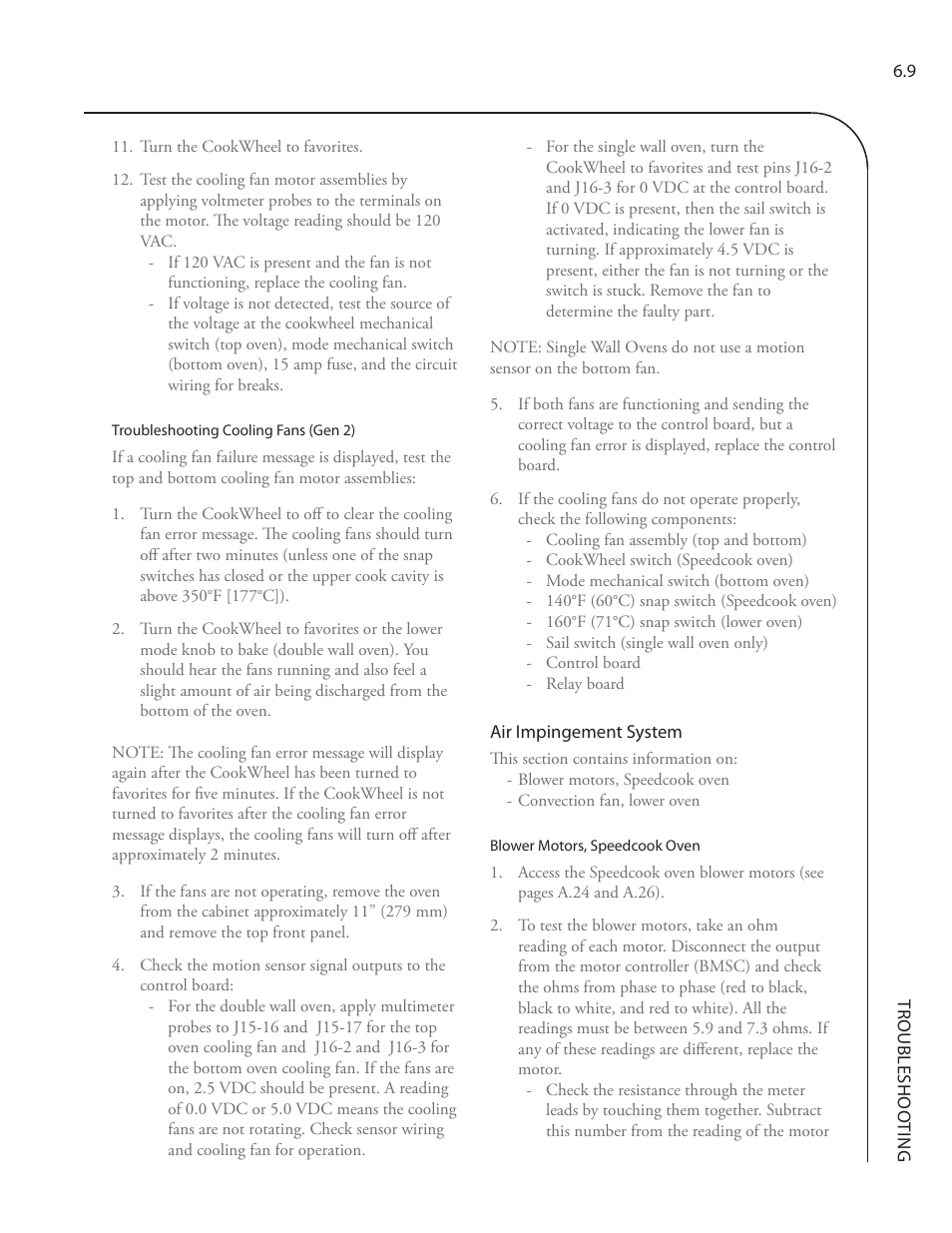 TurboChef Technologies Residential Single and Double Wall Oven User Manual | Page 73 / 124