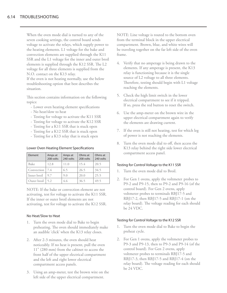 TurboChef Technologies Residential Single and Double Wall Oven User Manual | Page 78 / 124