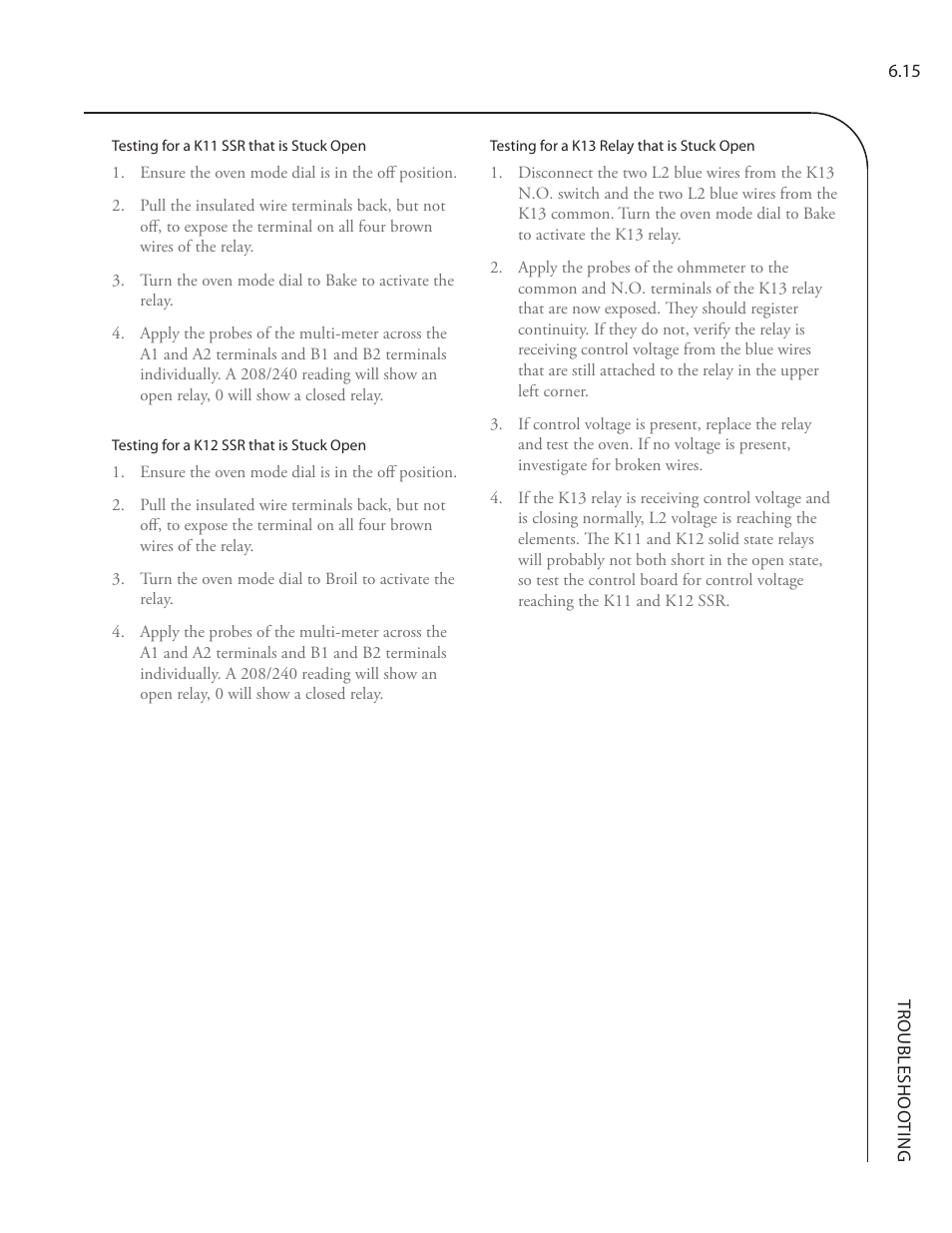 TurboChef Technologies Residential Single and Double Wall Oven User Manual | Page 79 / 124