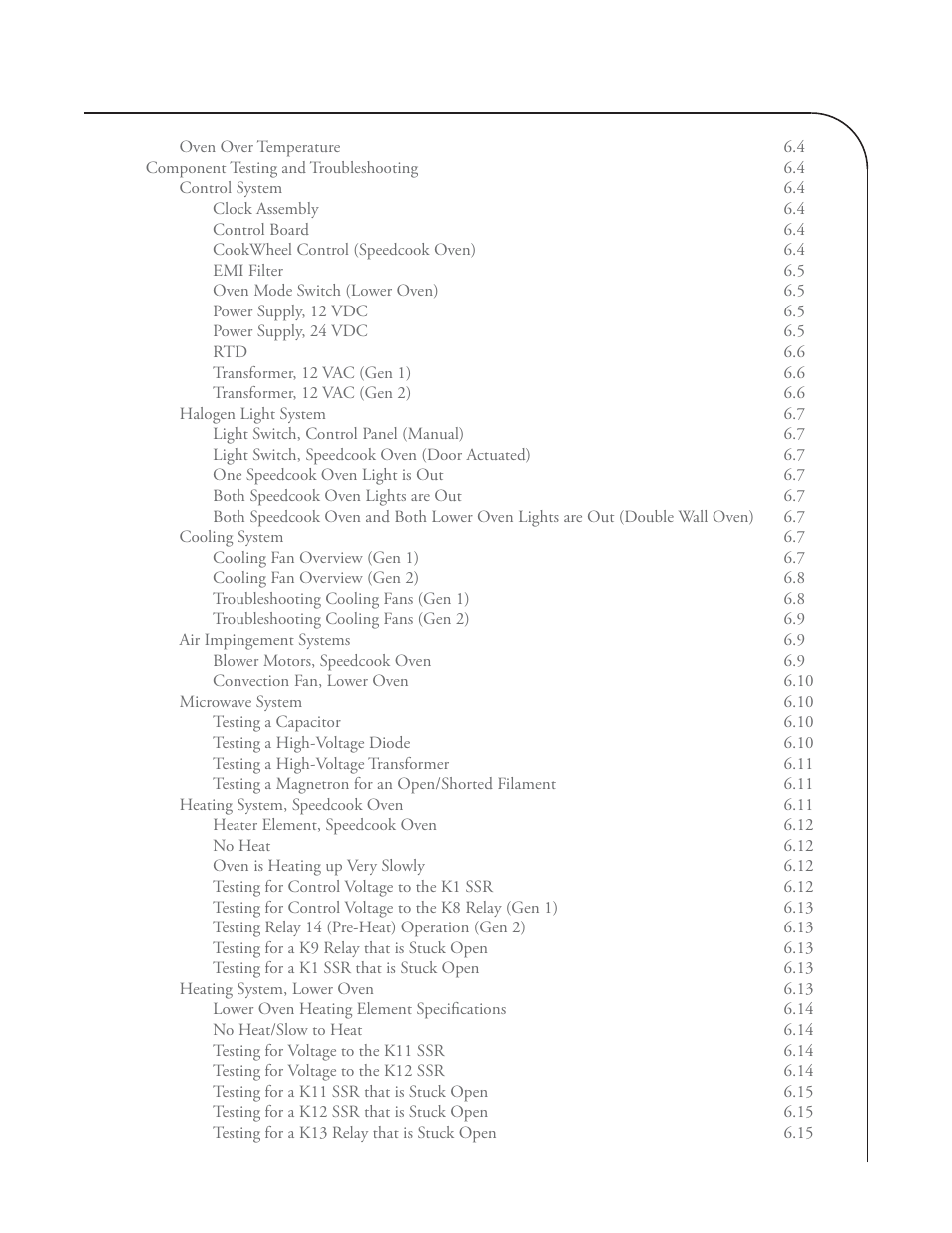 TurboChef Technologies Residential Single and Double Wall Oven User Manual | Page 9 / 124