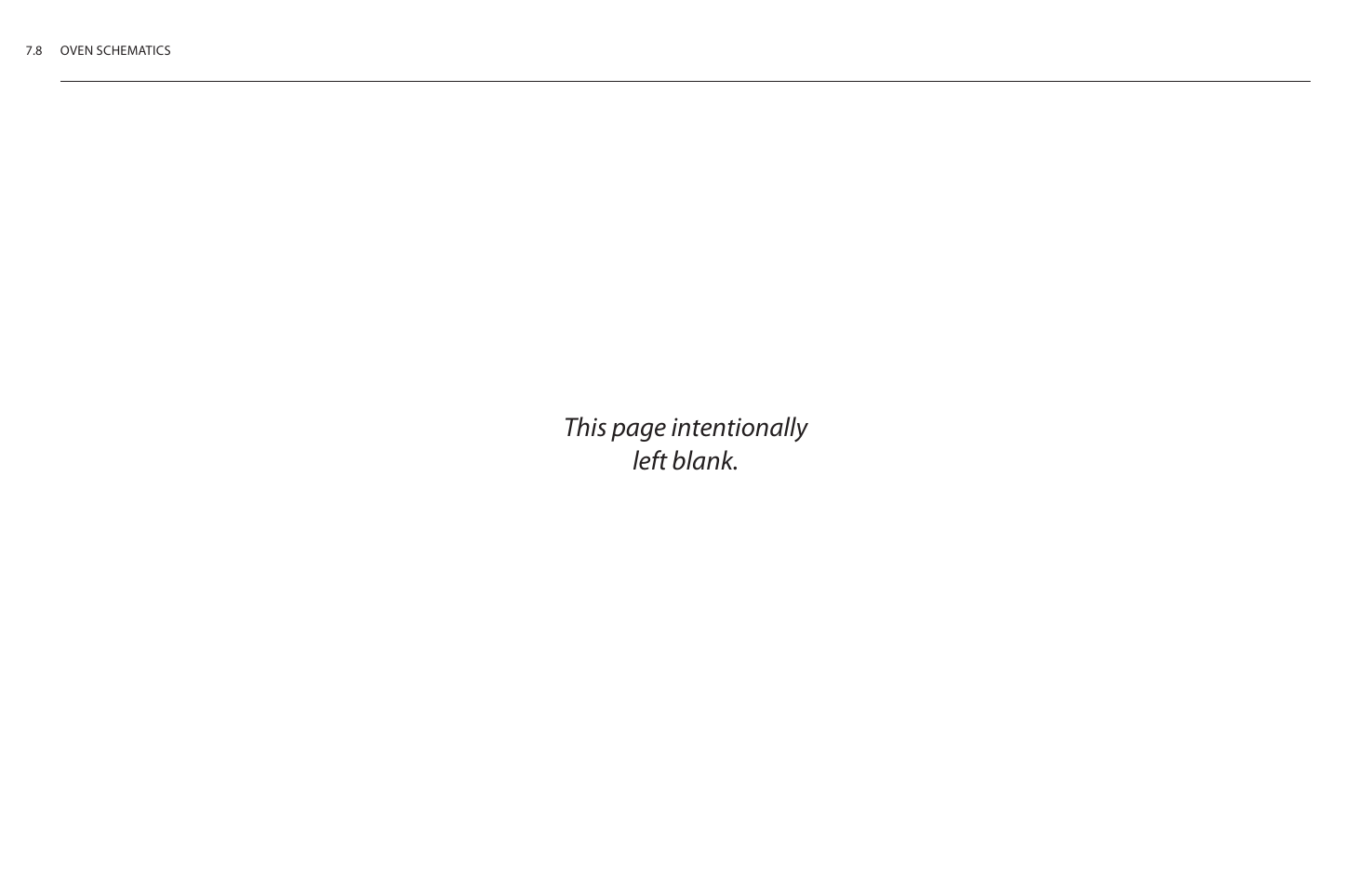 This page intentionally left blank | TurboChef Technologies Residential Single and Double Wall Oven User Manual | Page 90 / 124