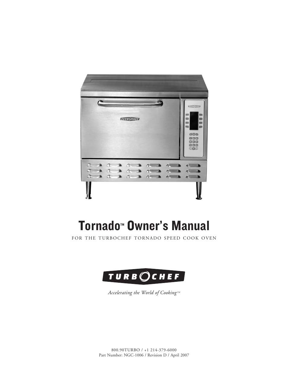 TurboChef Technologies Tornado User Manual | 48 pages