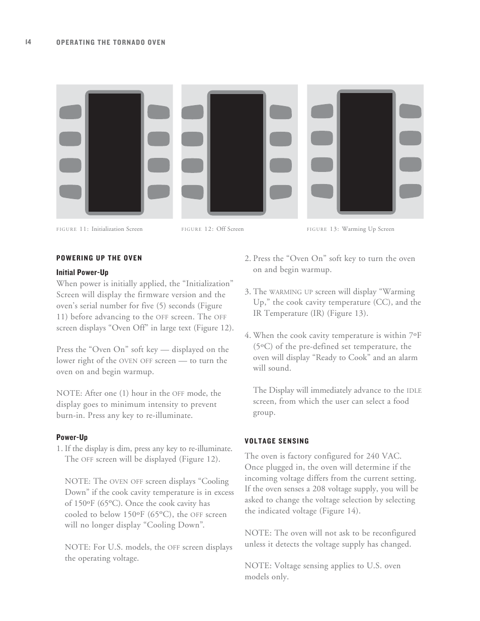 Oven off | TurboChef Technologies Tornado User Manual | Page 24 / 48