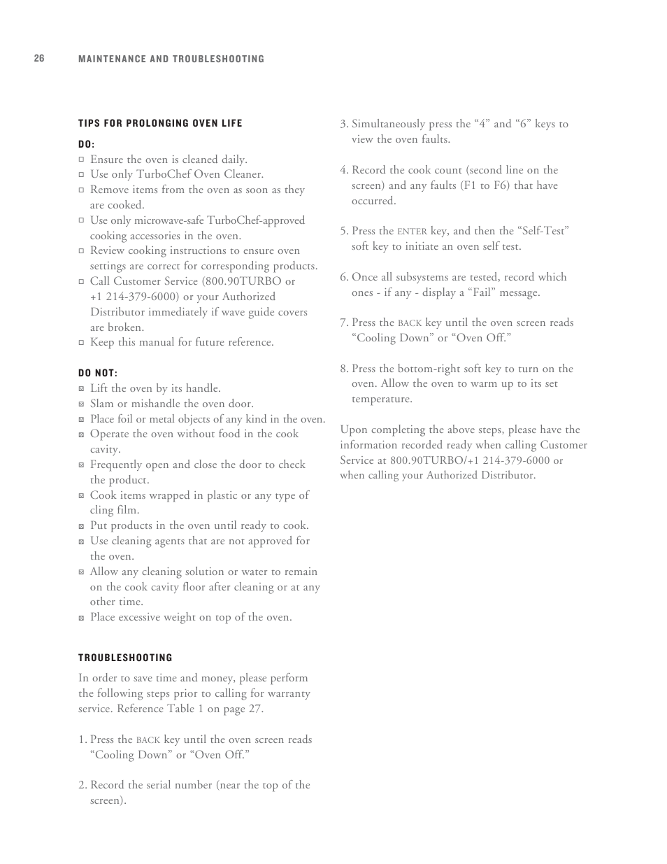 TurboChef Technologies Tornado User Manual | Page 36 / 48