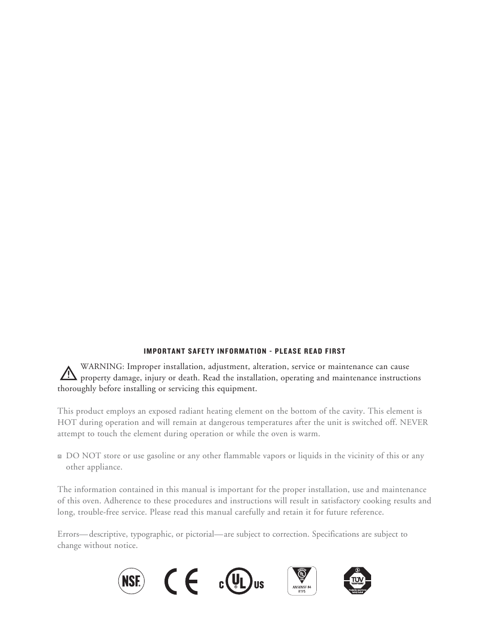 TurboChef Technologies Tornado User Manual | Page 4 / 48