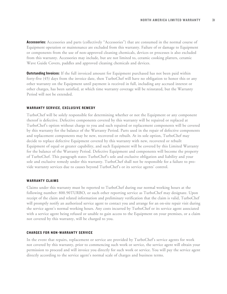 TurboChef Technologies Tornado User Manual | Page 41 / 48