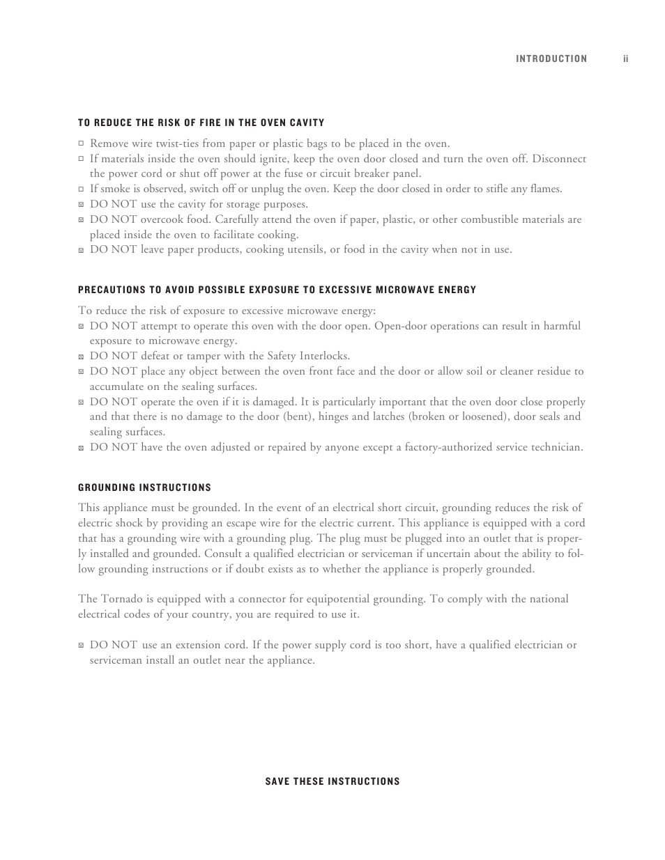 TurboChef Technologies Tornado User Manual | Page 9 / 48