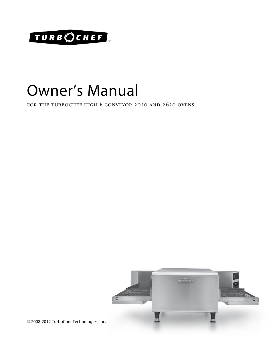 TurboChef Technologies TurboChef High h Conveyor 2020 User Manual | 36 pages