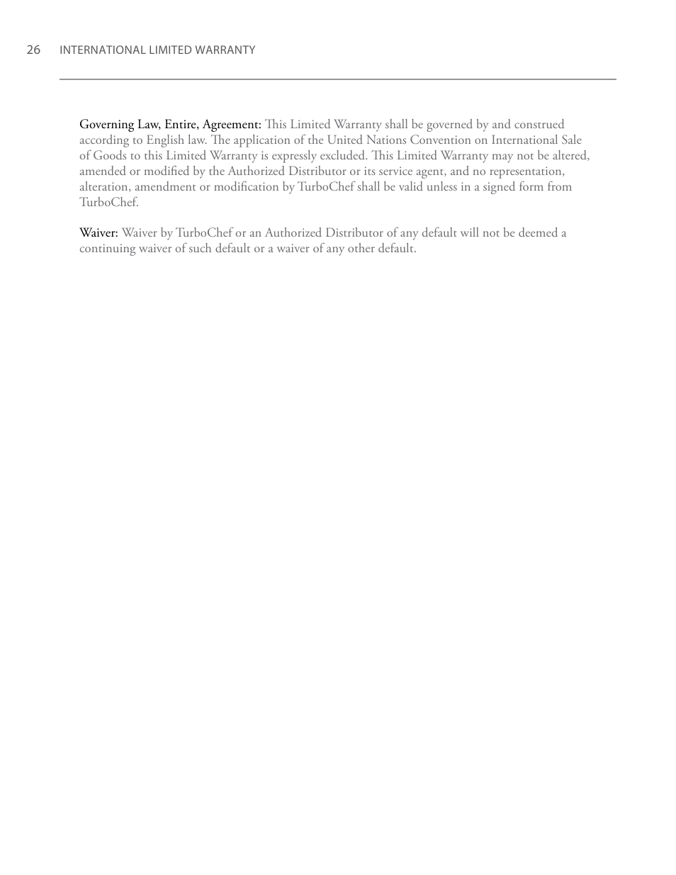 TurboChef Technologies TurboChef High h Conveyor 2020 User Manual | Page 34 / 36