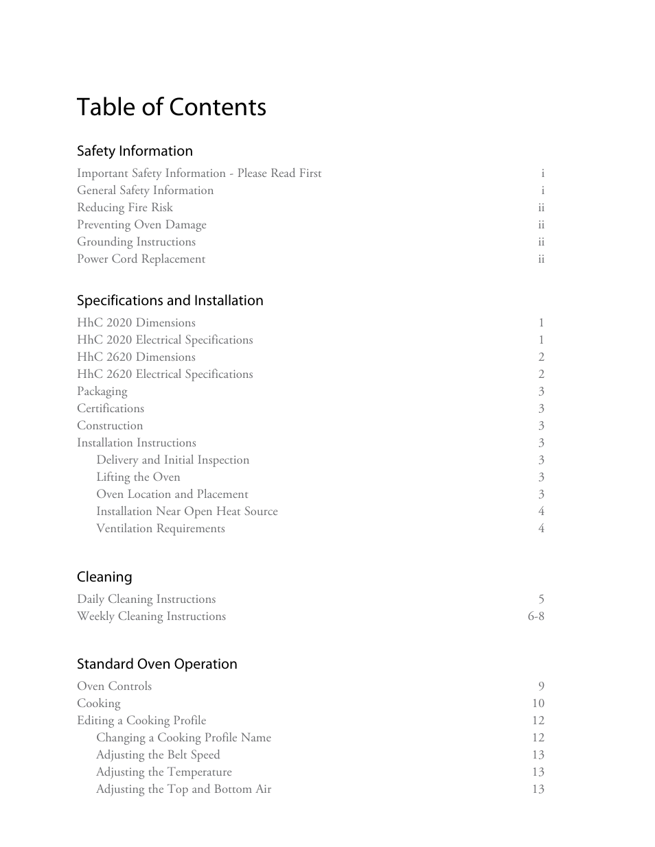 TurboChef Technologies TurboChef High h Conveyor 2020 User Manual | Page 5 / 36