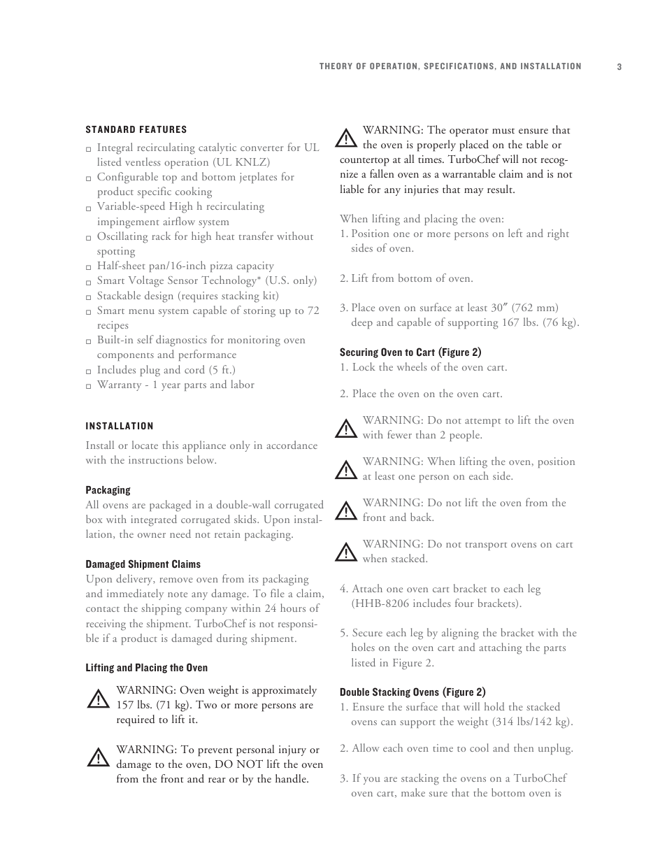TurboChef Technologies High h Batch User Manual | Page 11 / 45