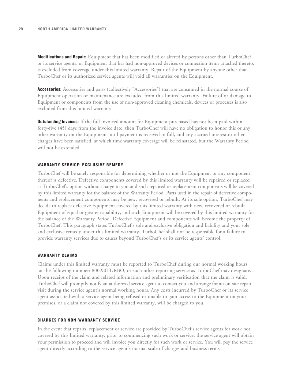 TurboChef Technologies High h Batch User Manual | Page 36 / 45