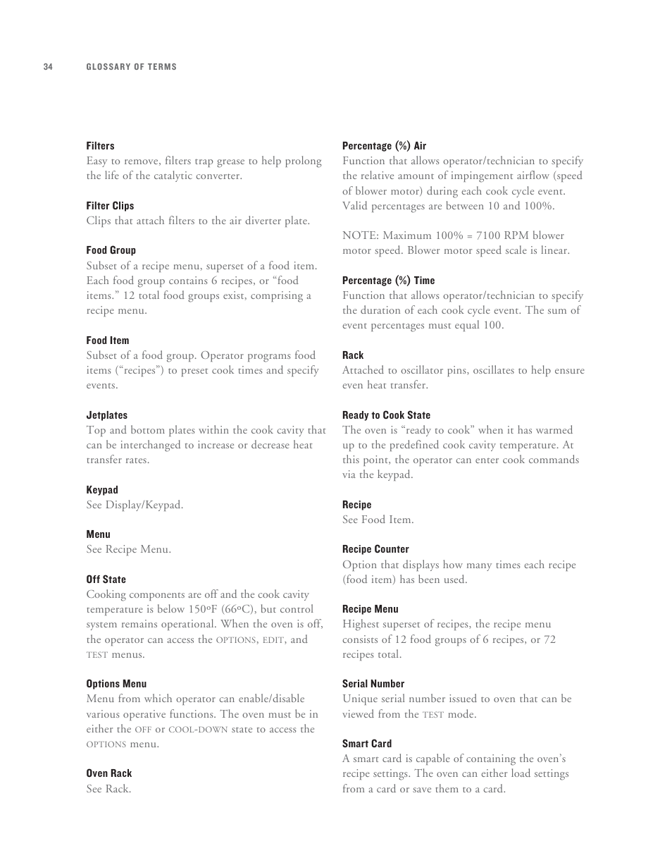 TurboChef Technologies High h Batch User Manual | Page 42 / 45