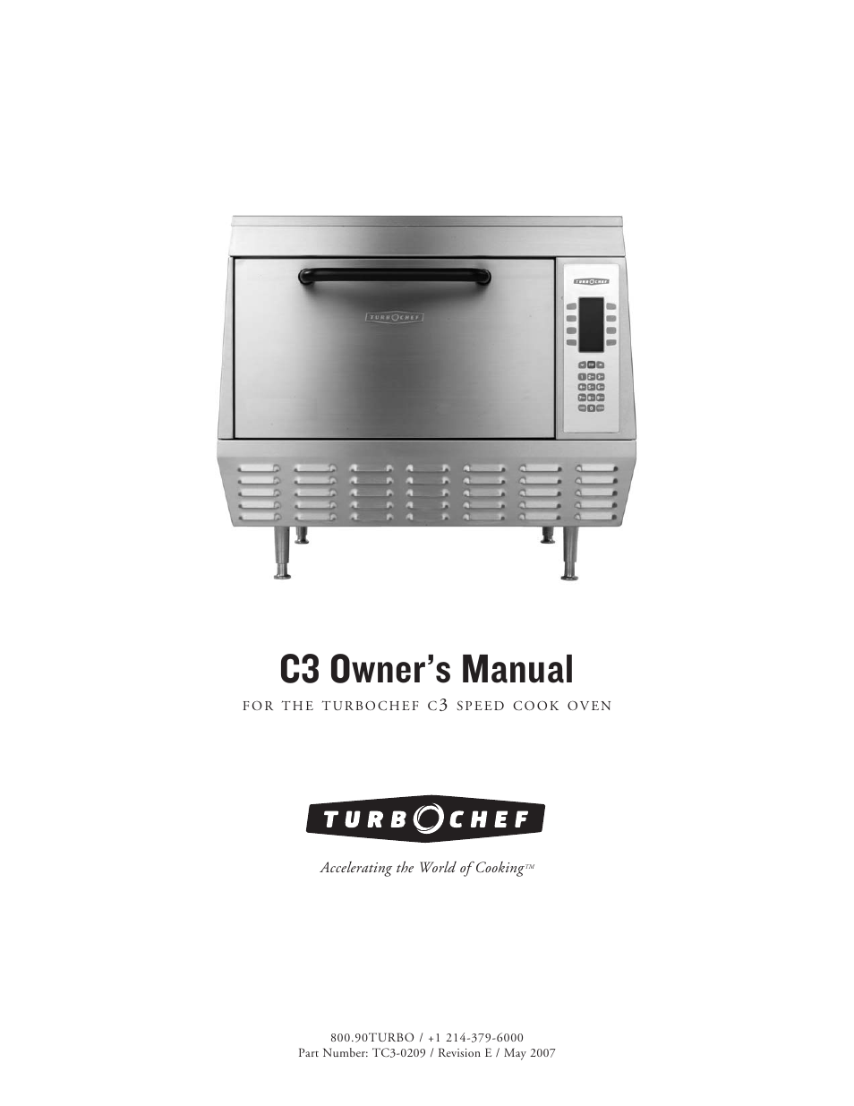 TurboChef Technologies C3 User Manual | 32 pages