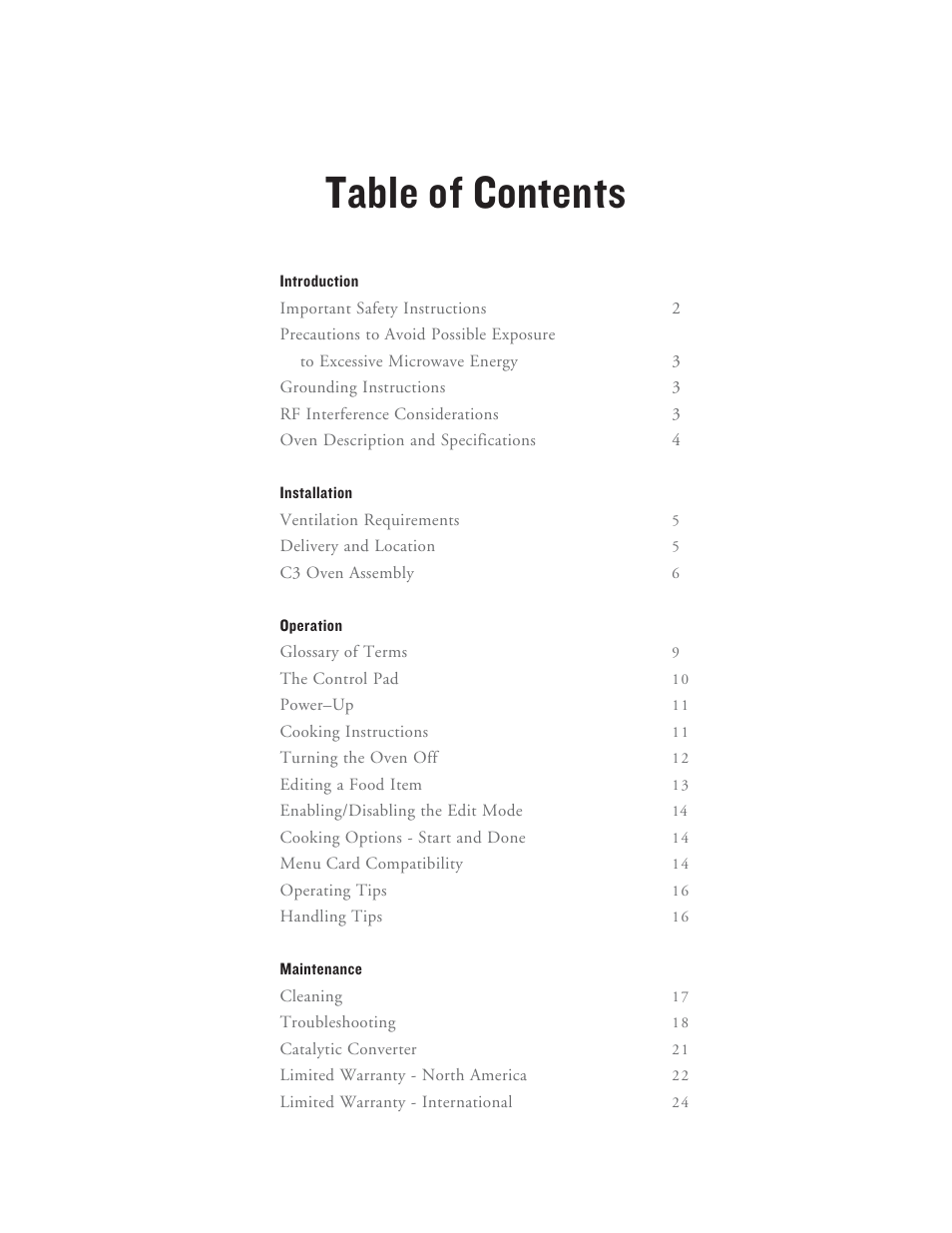 TurboChef Technologies C3 User Manual | Page 5 / 32
