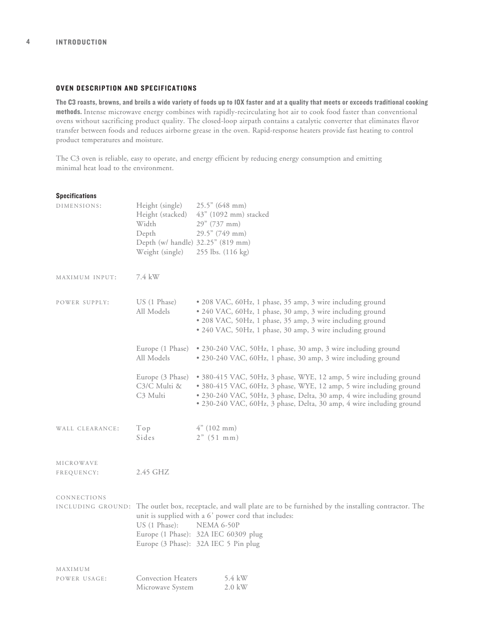 TurboChef Technologies C3 User Manual | Page 8 / 32
