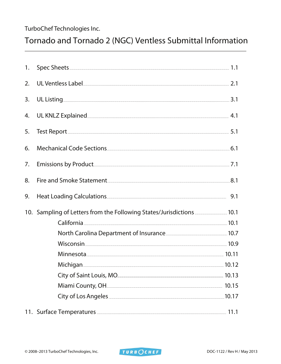 TurboChef Technologies Tornado 2 User Manual | 38 pages