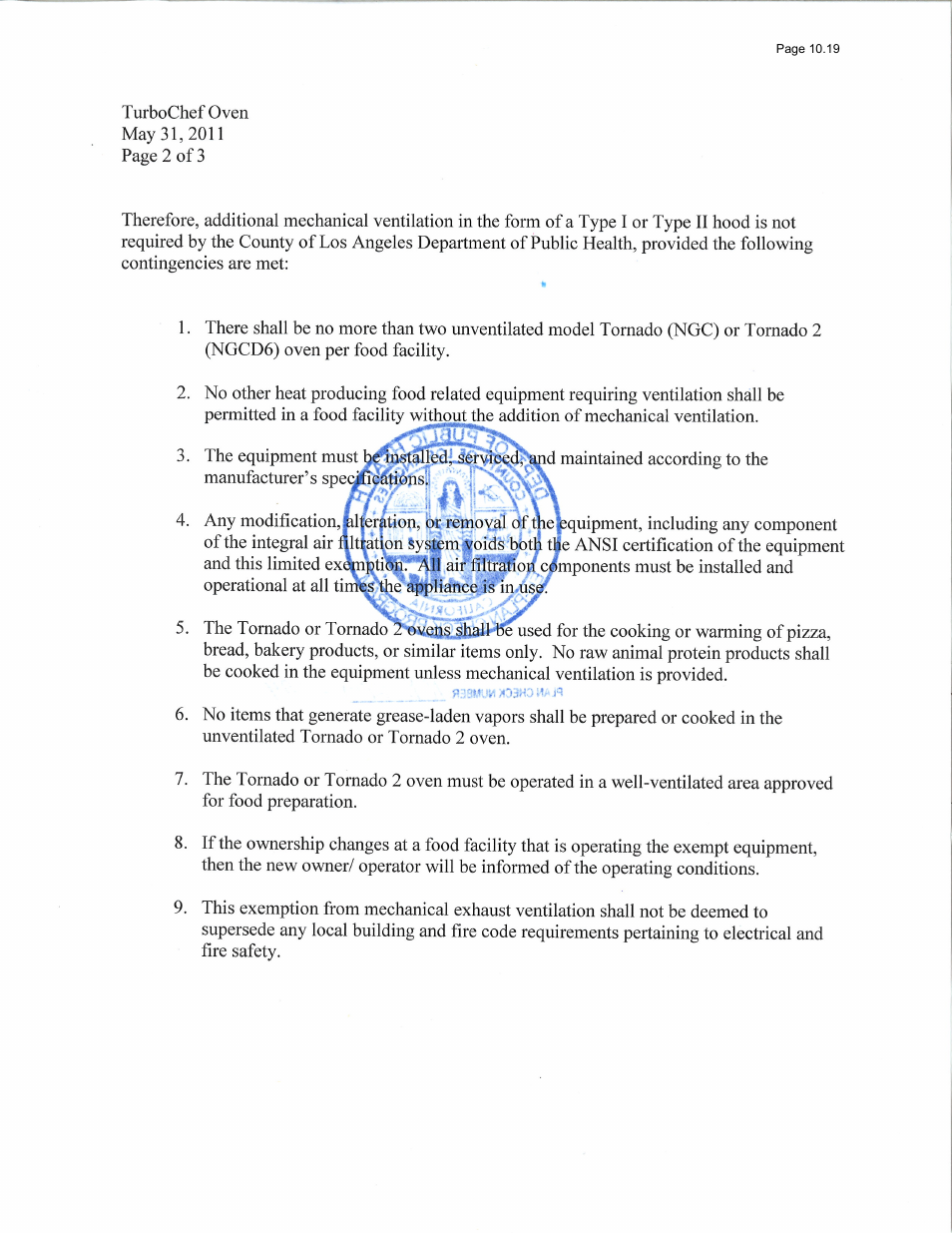 TurboChef Technologies Tornado 2 User Manual | Page 35 / 38