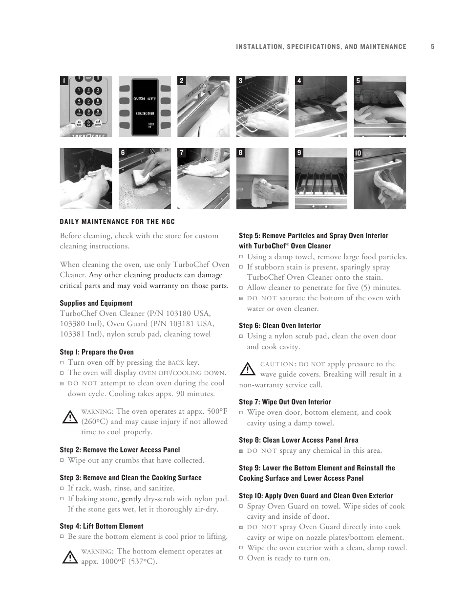 TurboChef Technologies TurboChef User Manual | Page 14 / 94