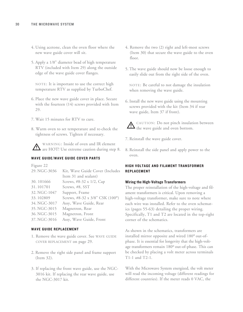 TurboChef Technologies TurboChef User Manual | Page 40 / 94