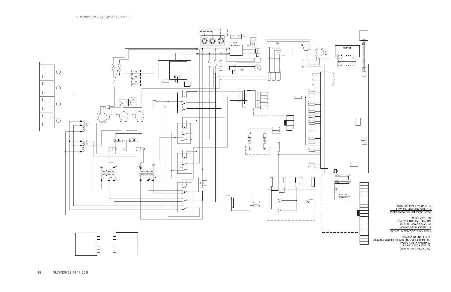 T2 t1, Ngc (us) schematic 55, 41 :ngc (tornado) schematic | TurboChef Technologies TurboChef User Manual | Page 69 / 94