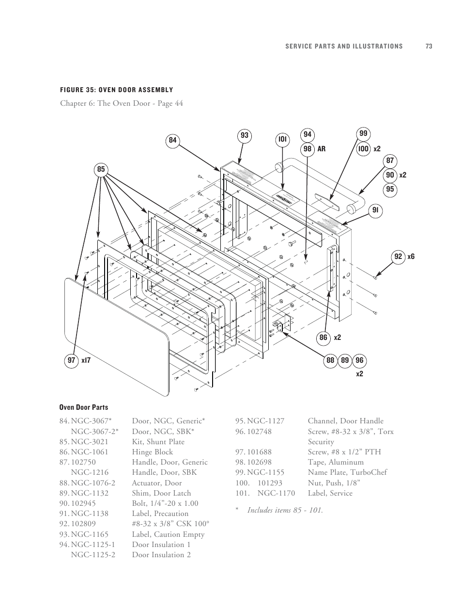 TurboChef Technologies TurboChef User Manual | Page 83 / 94