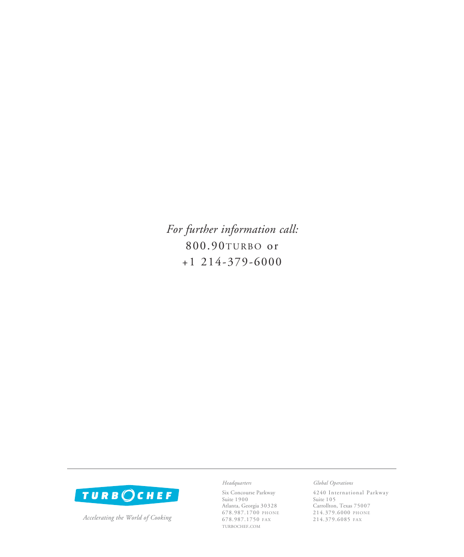 TurboChef Technologies TurboChef User Manual | Page 94 / 94