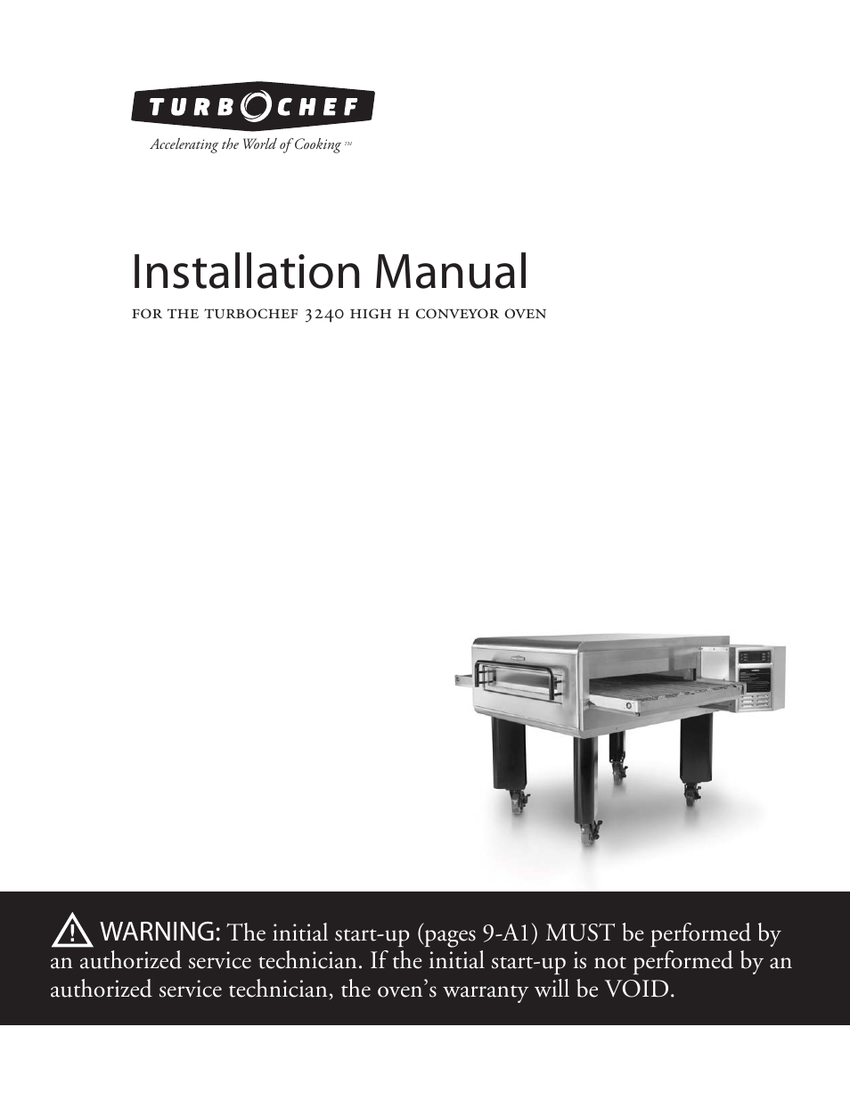 TurboChef Technologies 3240 User Manual | 22 pages