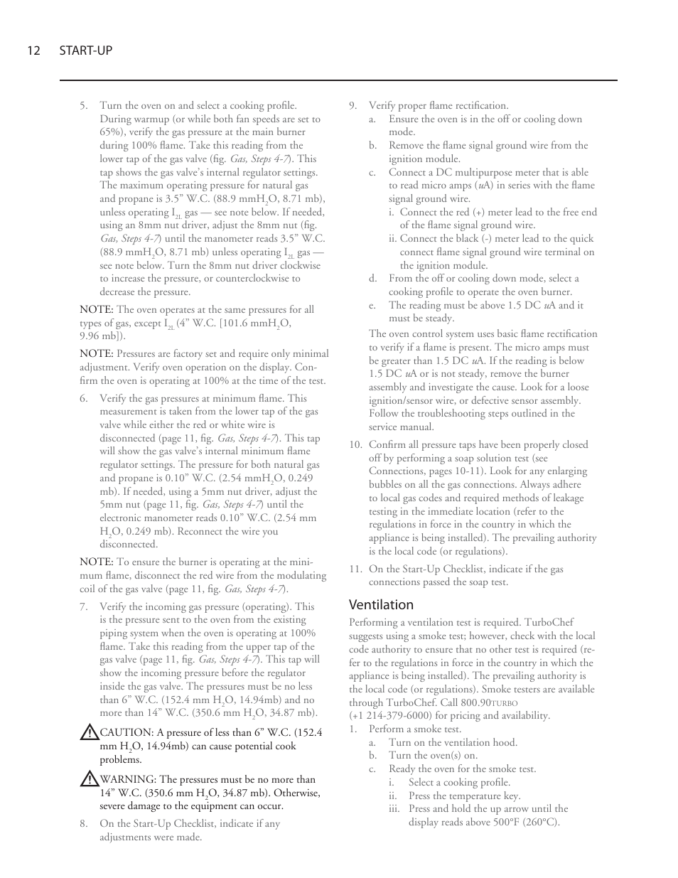 Ventilation | TurboChef Technologies 3240 User Manual | Page 16 / 22