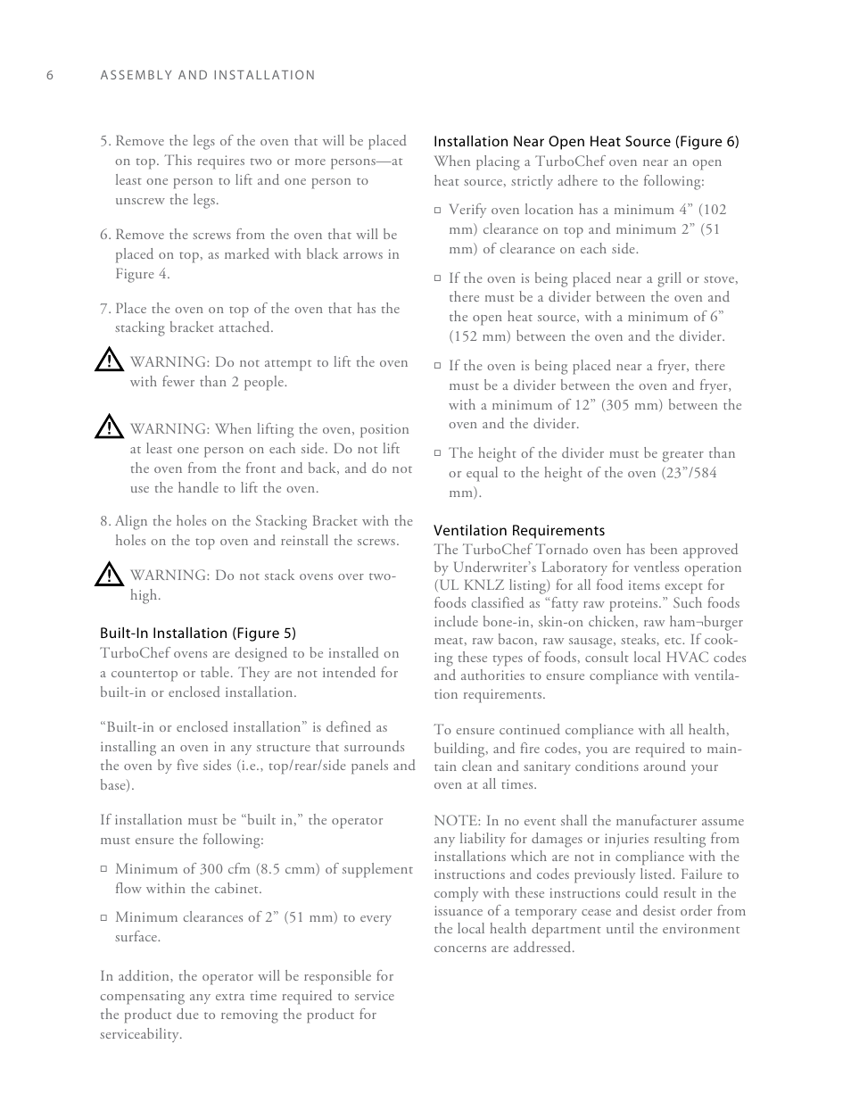 TurboChef Technologies Rapid Cook Oven Tornado User Manual | Page 14 / 44