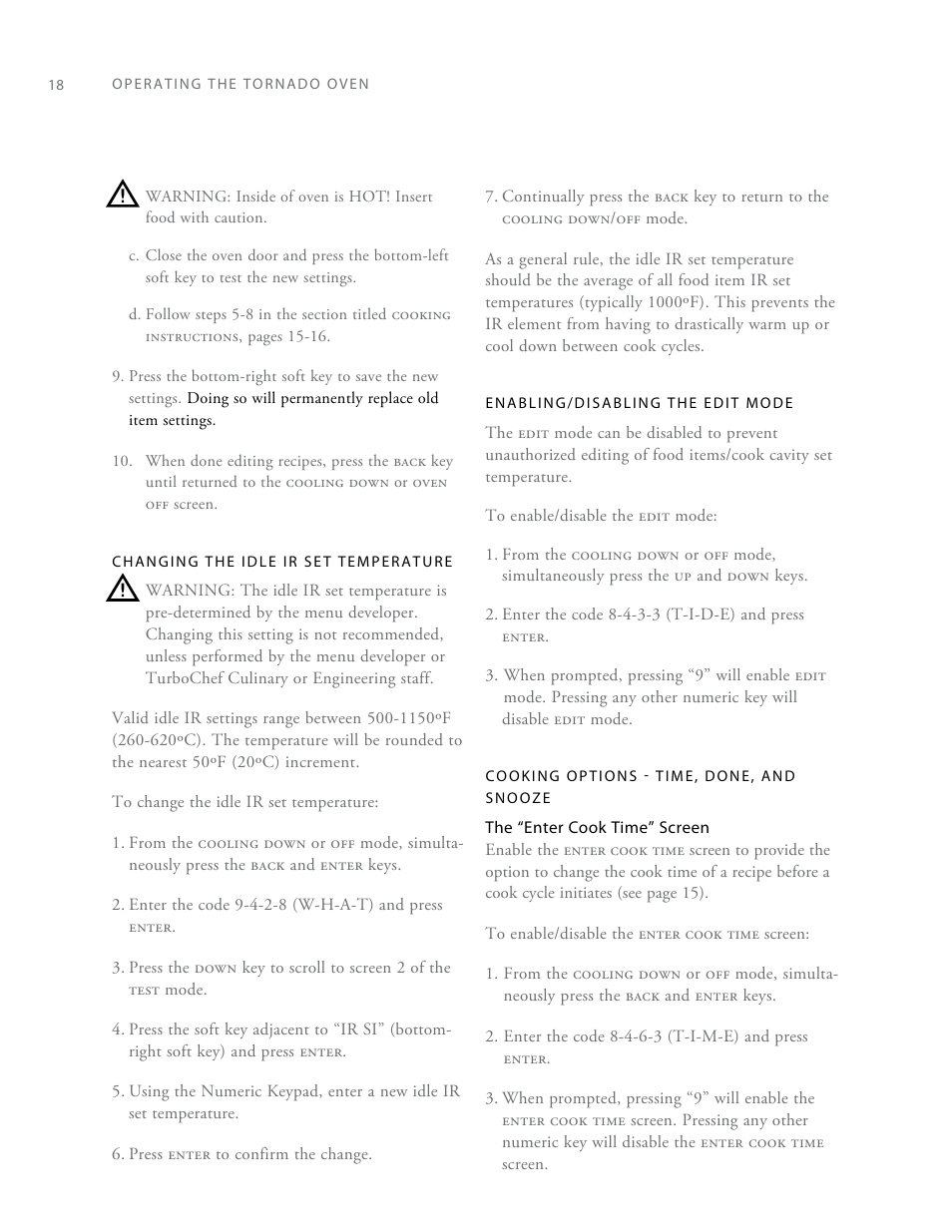 TurboChef Technologies Rapid Cook Oven Tornado User Manual | Page 26 / 44