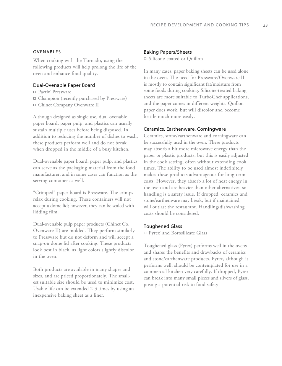 TurboChef Technologies Rapid Cook Oven Tornado User Manual | Page 31 / 44