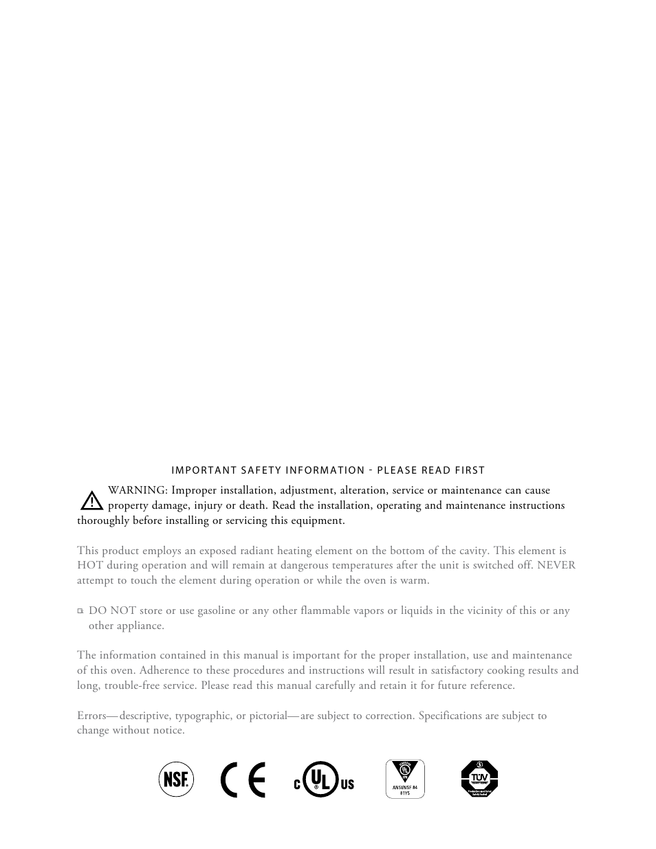 TurboChef Technologies Rapid Cook Oven Tornado User Manual | Page 4 / 44