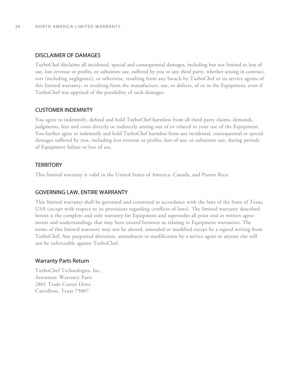 TurboChef Technologies High h Batch 2 User Manual | Page 32 / 36