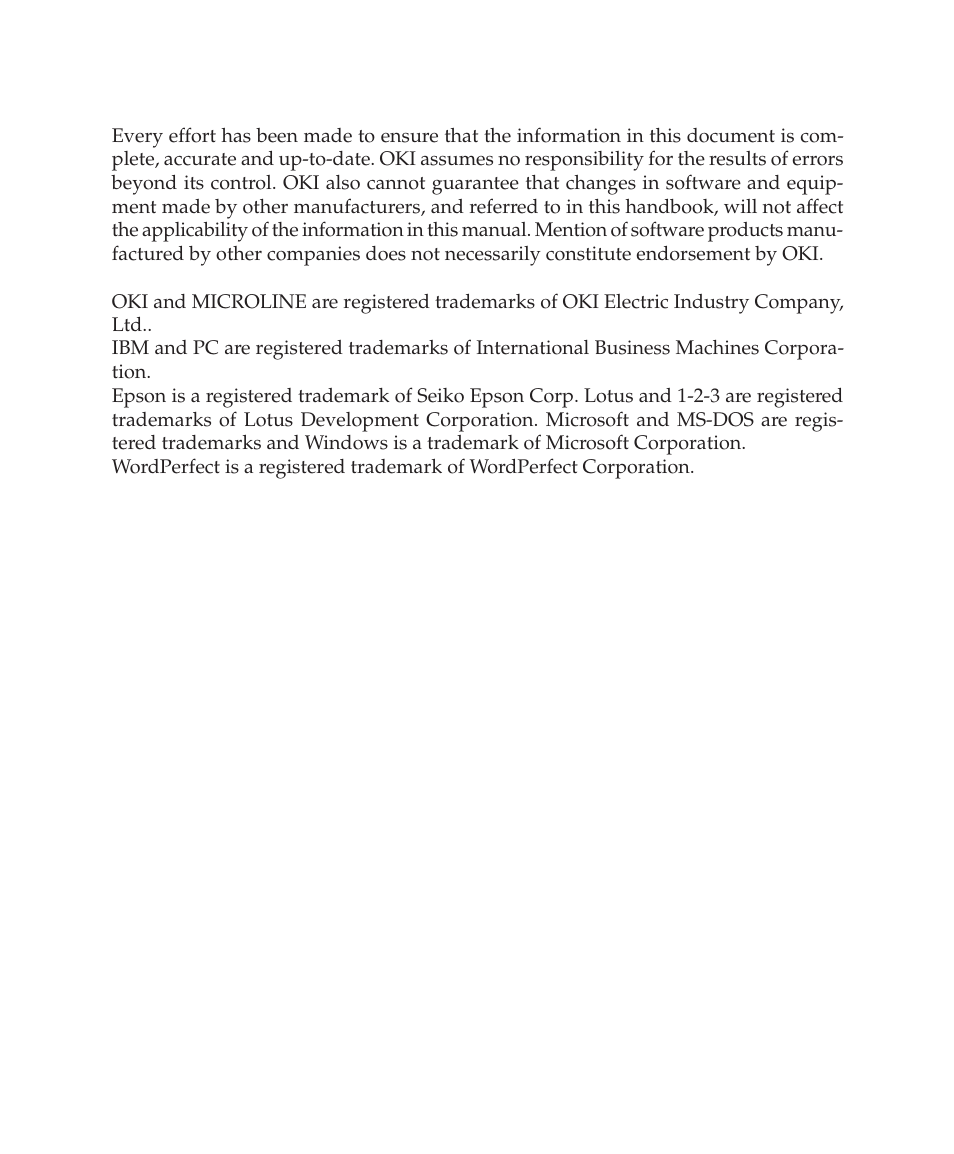 Oki 390 User Manual | Page 2 / 131