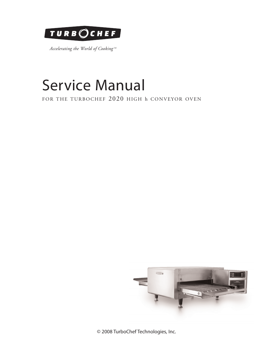 TurboChef Technologies 2020 User Manual | 76 pages