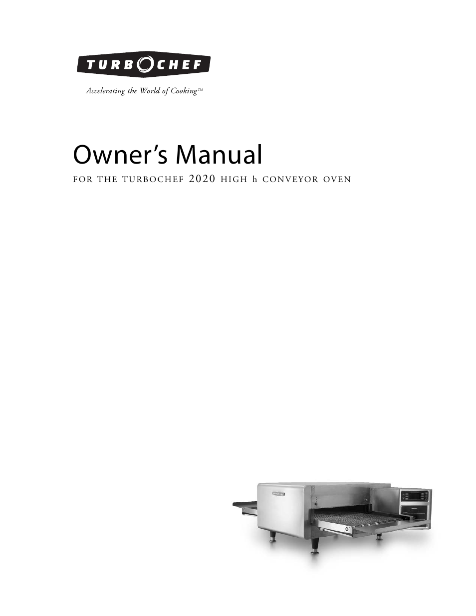 TurboChef Technologies 2020 HIGH h User Manual | 34 pages