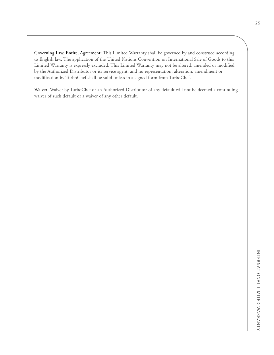 TurboChef Technologies 2020 HIGH h User Manual | Page 33 / 34