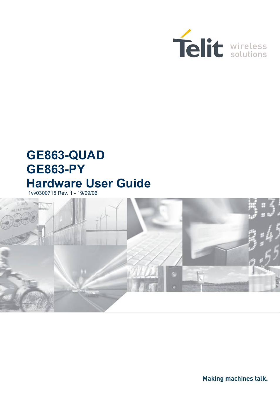 Telit Wireless Solutions GE863-QUAD User Manual | 79 pages