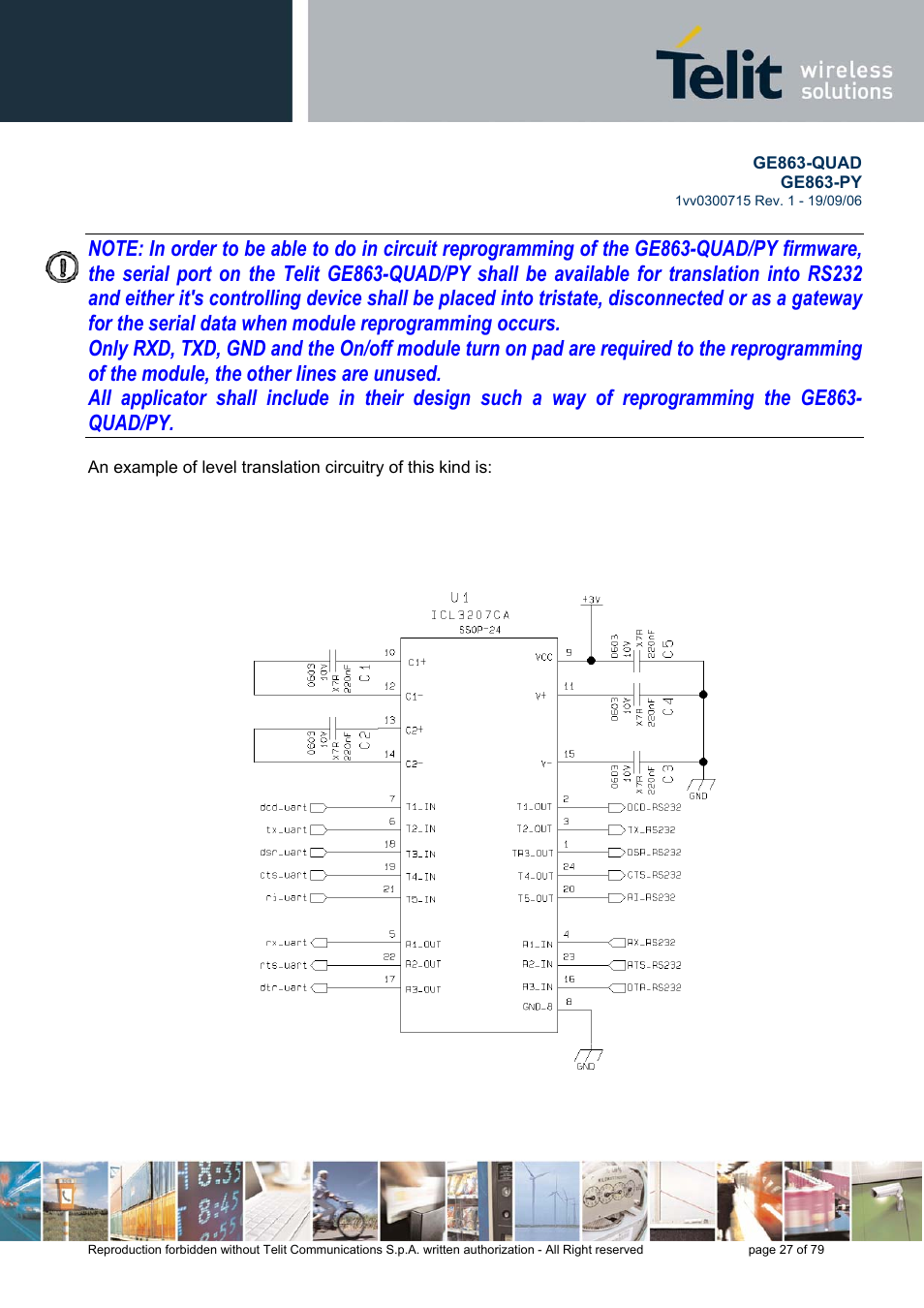 Telit Wireless Solutions GE863-QUAD User Manual | Page 27 / 79