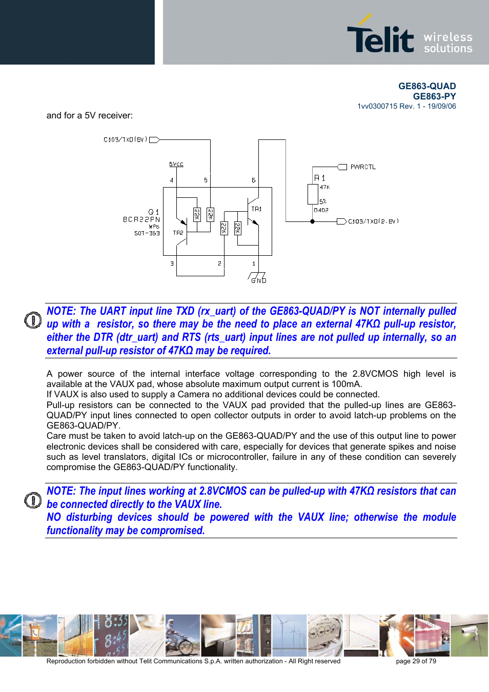 Telit Wireless Solutions GE863-QUAD User Manual | Page 29 / 79