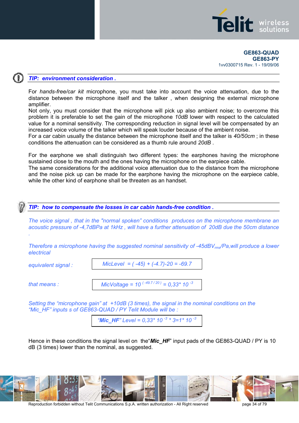 Telit Wireless Solutions GE863-QUAD User Manual | Page 34 / 79