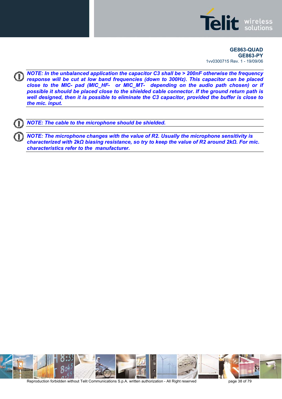 Telit Wireless Solutions GE863-QUAD User Manual | Page 38 / 79