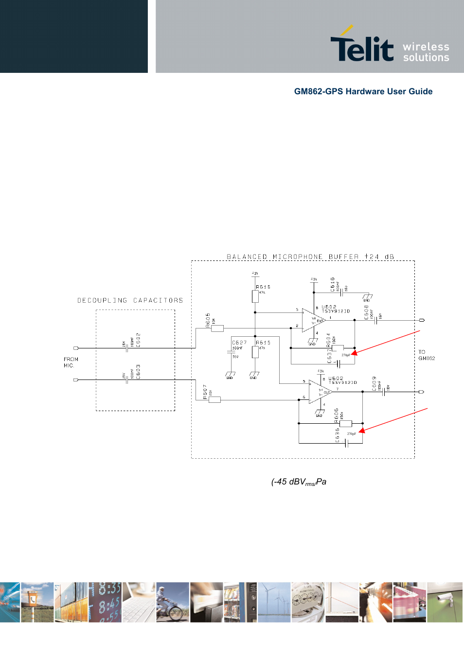 5 microphone buffering, 1 buffered balanced mic | Telit Wireless Solutions GM862-GPS User Manual | Page 34 / 55