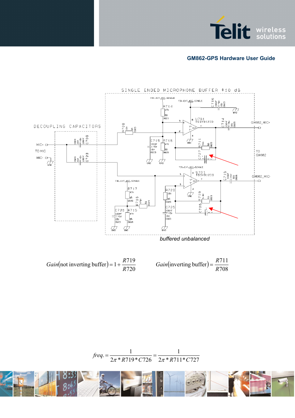 2 buffered unbalanced (single ended) microphone | Telit Wireless Solutions GM862-GPS User Manual | Page 36 / 55