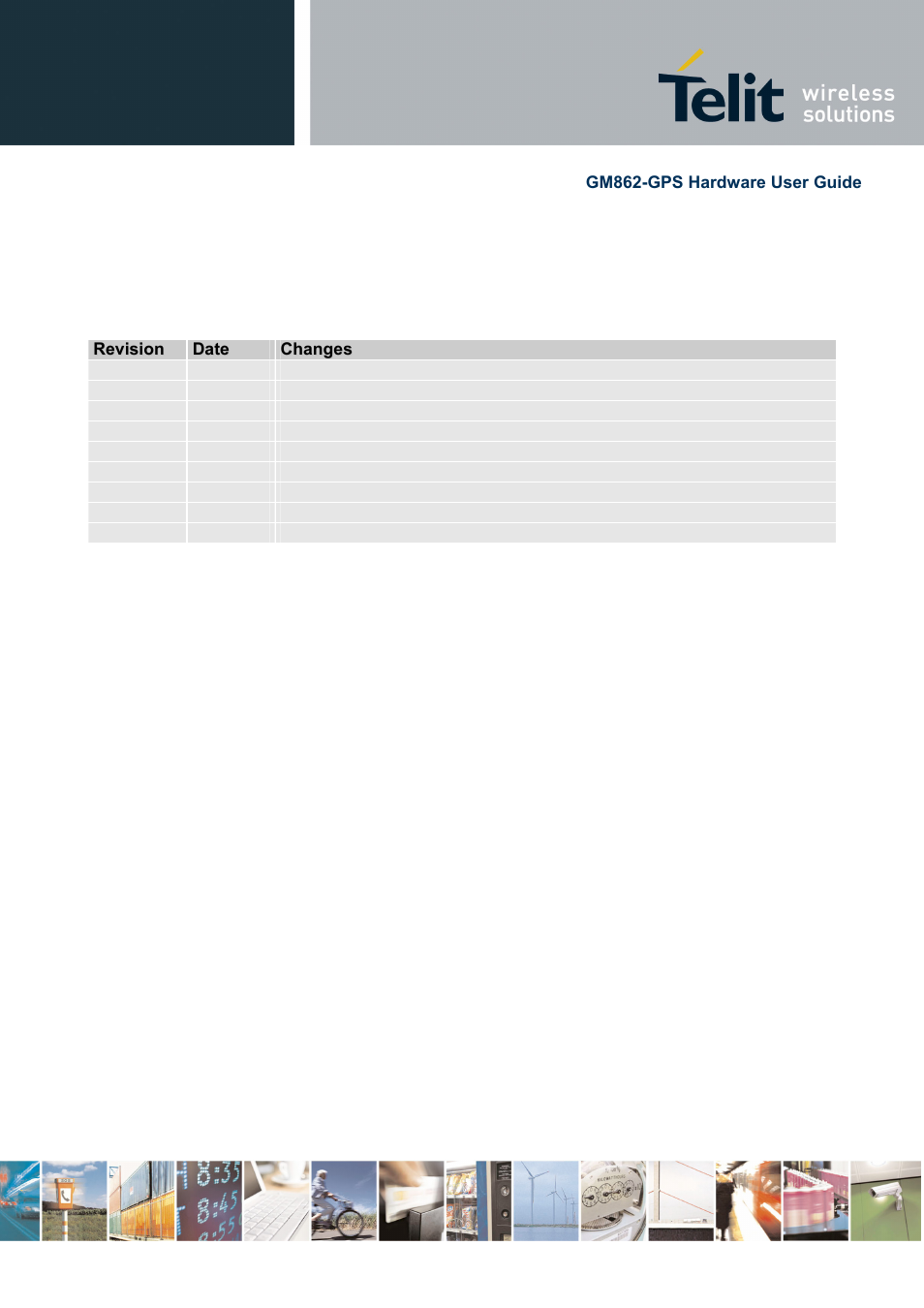 10 document change log | Telit Wireless Solutions GM862-GPS User Manual | Page 55 / 55