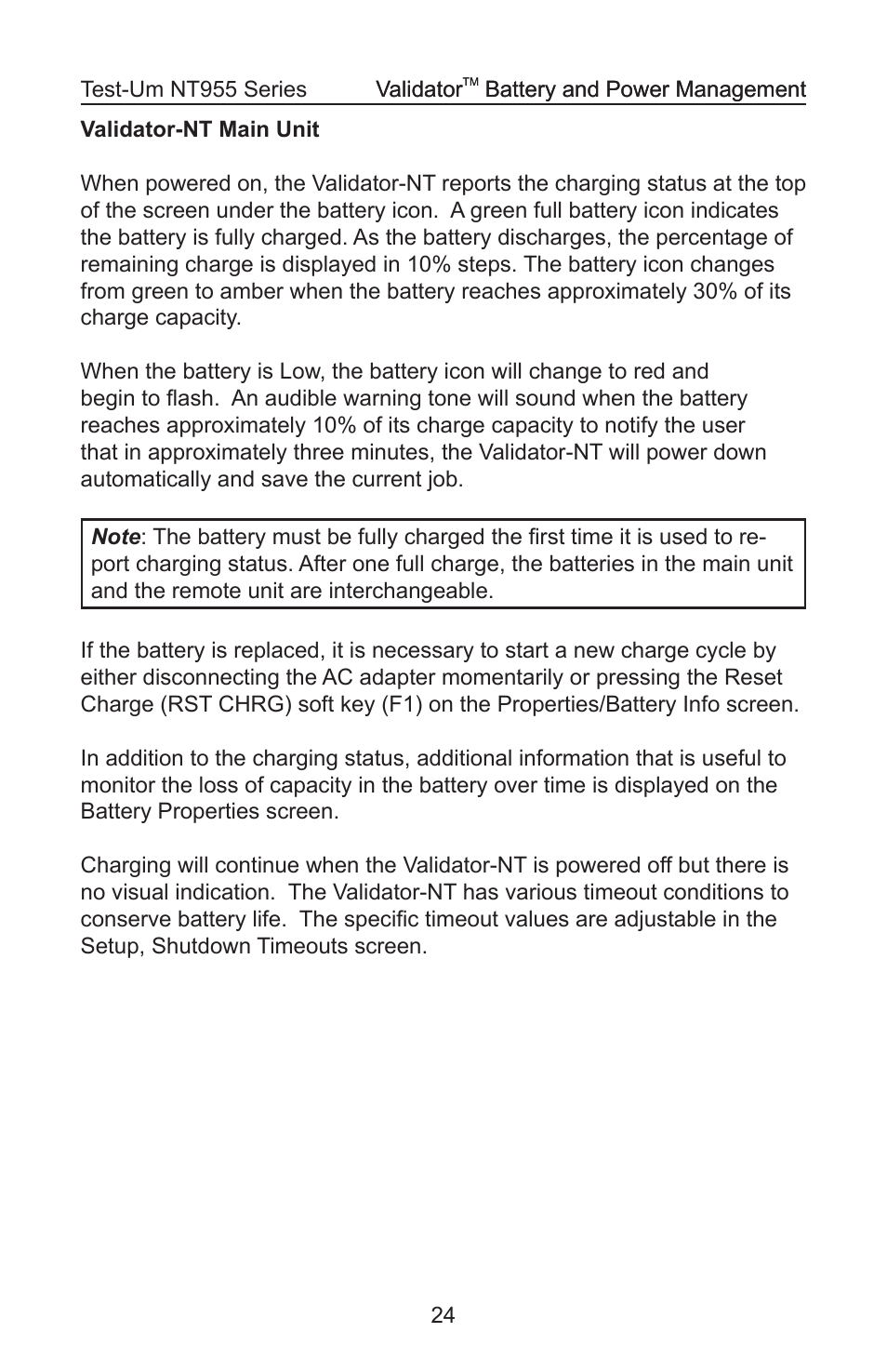 Test-Um VALIDATOR-NT NT955 User Manual | Page 25 / 97