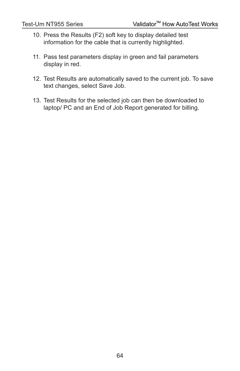 Test-Um VALIDATOR-NT NT955 User Manual | Page 65 / 97