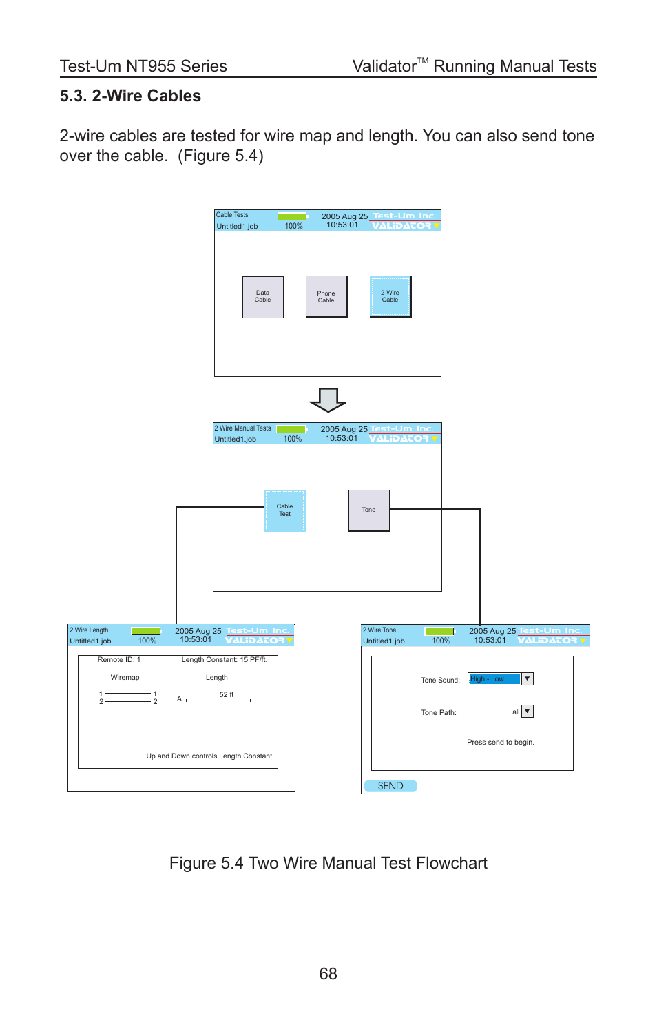 Running manual tests | Test-Um VALIDATOR-NT NT955 User Manual | Page 69 / 97